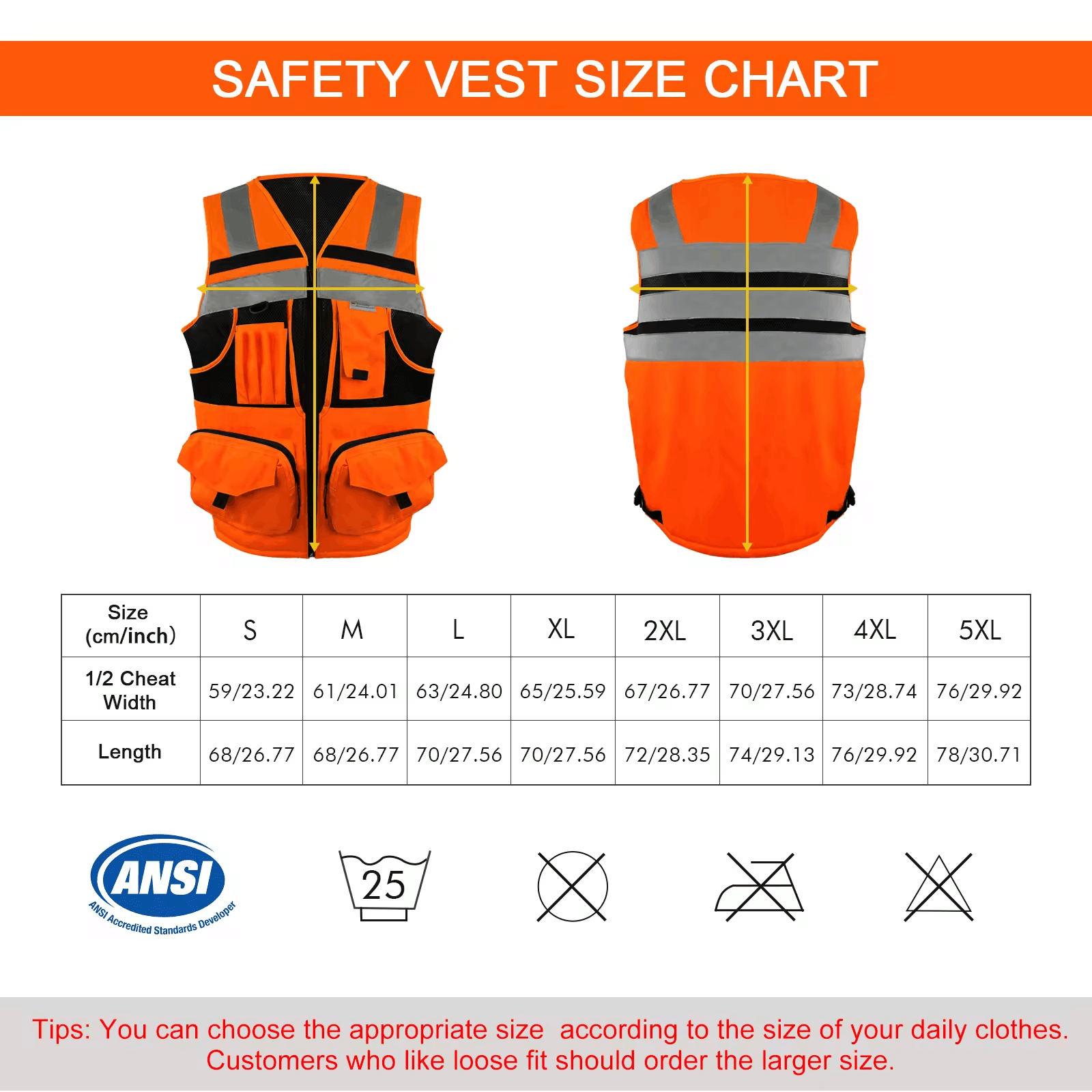 amazon safety vest with pockets